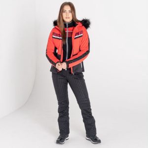De Dare2B Dynamite ski-jas - wintersportjas - dames - waterdicht - geïsoleerd - rood