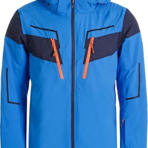 Icepeak Wintersportjas - Maat 48 - Mannen - blauw/donker blauw/oranje