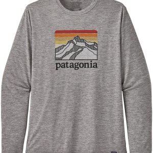 Patagonia Cap Cool Daily Graphic Longsleeve Lycra grijs