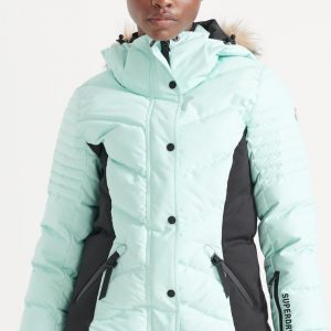 Superdry Snow Luxe Puffer Dames Jas - Maat M